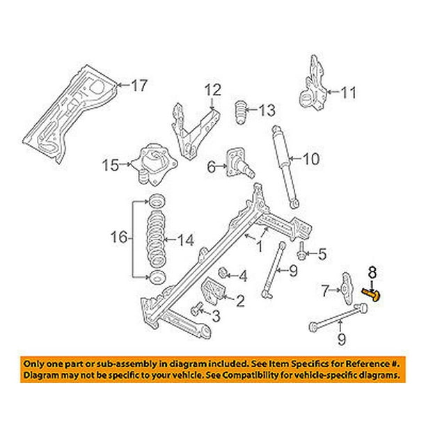 Fits CHRYSLER PT CRUISER Rear Rubber Bush Front Arm Wishbone Suspension